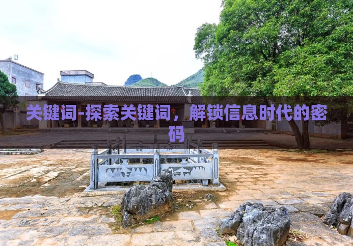 关键词-探索关键词,解锁信息时代的密码 关键词-探索关键词,解锁信息时代的密码