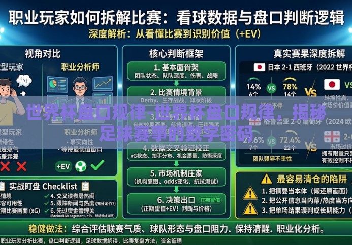 世界杯盘口规律-世界杯盘口规律,揭秘足球赛事的数字密码 世界杯盘口规律-世界杯盘口规律,揭秘足球赛事的数字密码