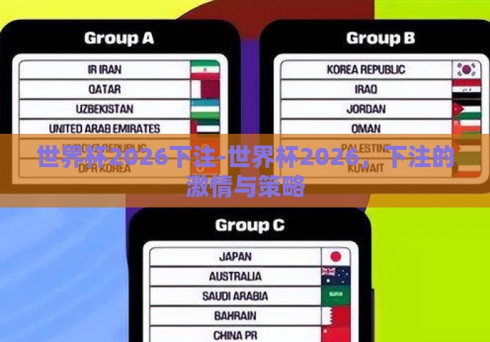世界杯2026下注-世界杯2026,下注的激情与策略 世界杯2026下注-世界杯2026,下注的激情与策略