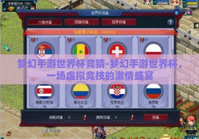 梦幻手游世界杯竞猜-梦幻手游世界杯,一场虚拟竞技的激情盛宴 梦幻手游世界杯竞猜-梦幻手游世界杯,一场虚拟竞技的激情盛宴