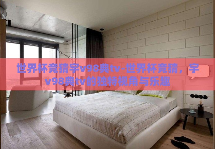 世界杯竞猜宇v98典tv-世界杯竞猜，宇v98典tv的独特视角与乐趣