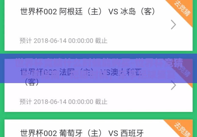 世界杯竞猜什么时候能购买-世界杯竞猜购票指南，把握时机，乐享足球盛宴