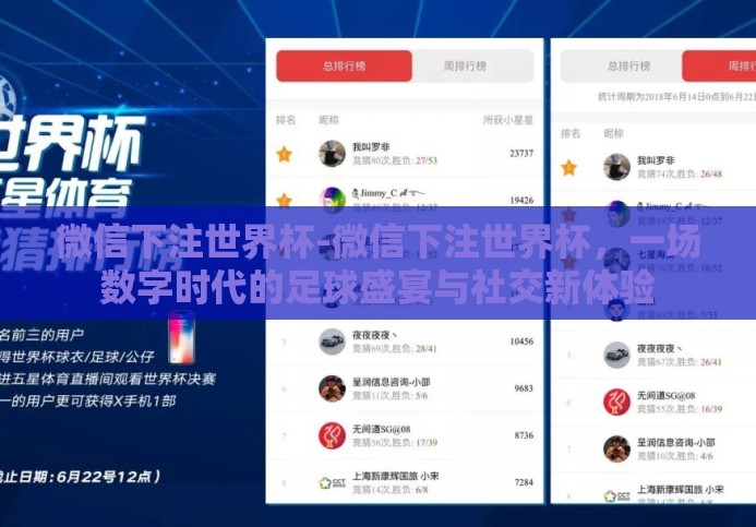 微信下注世界杯-微信下注世界杯，一场数字时代的足球盛宴与社交新体验