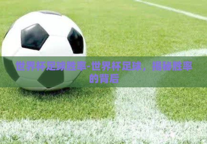 世界杯足球胜率-世界杯足球，揭秘胜率的背后